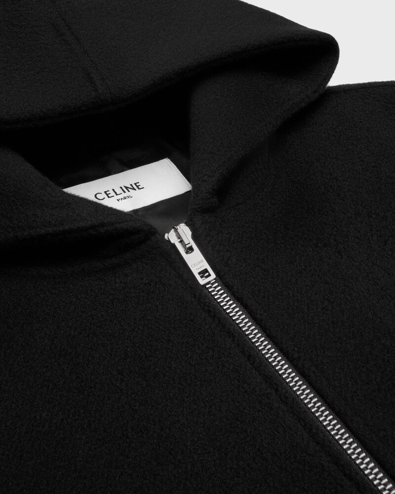 TEDDY JACKET IN DOUBLE-FACE WOOL - BLACK -  - 1 | CELINE
