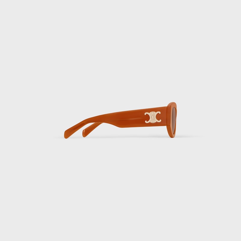 TRIOMPHE 15 sunglasses in Acetate - MILKY RUST -  - 1 | CELINE