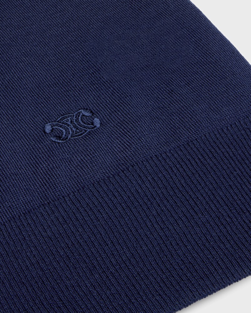 crewneck sweater IN thin cashmere - NAVY -  - 1 | CELINE
