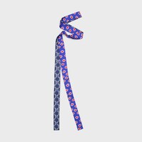 ribbon IN SILK TWILL - NAVY/RED -  - 2 | CELINE