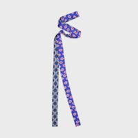 ribbon IN SILK TWILL - NAVY/RED -  - 2 | CELINE