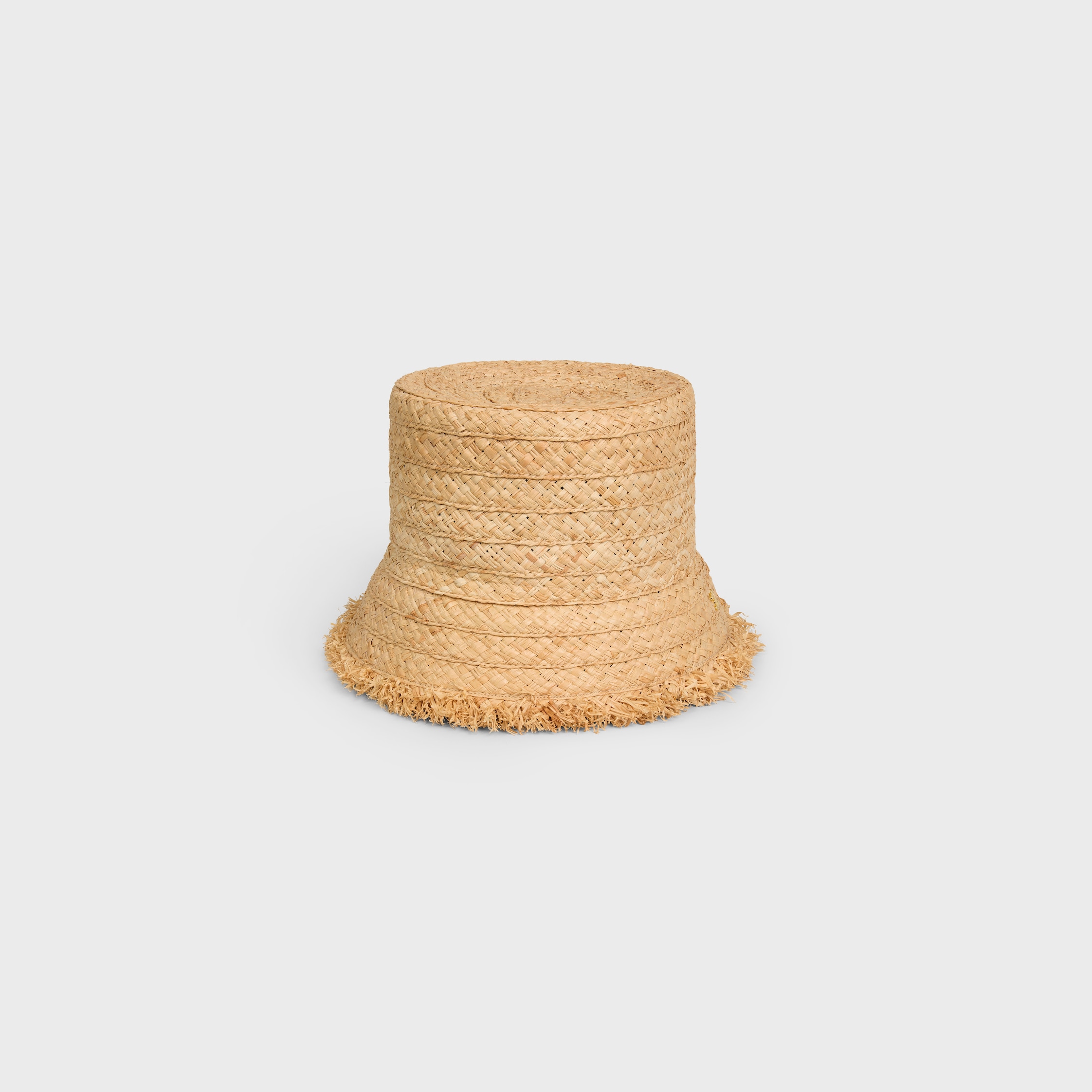 REVERSIBLE BRIM HAT IN RAFFIA - NATURAL | CELINE