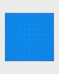 square IN silk twill - BLUE / RED -  - 1 | CELINE