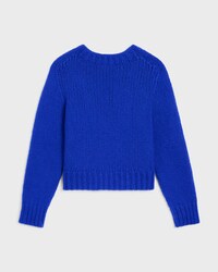 pull col rond cachemire soie - ROYAL BLUE -  - 2 | CELINE