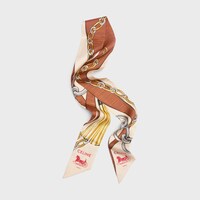 lavalliere IN silk twill - IVORY/BROWN/YELLOW -  - 2 | CELINE