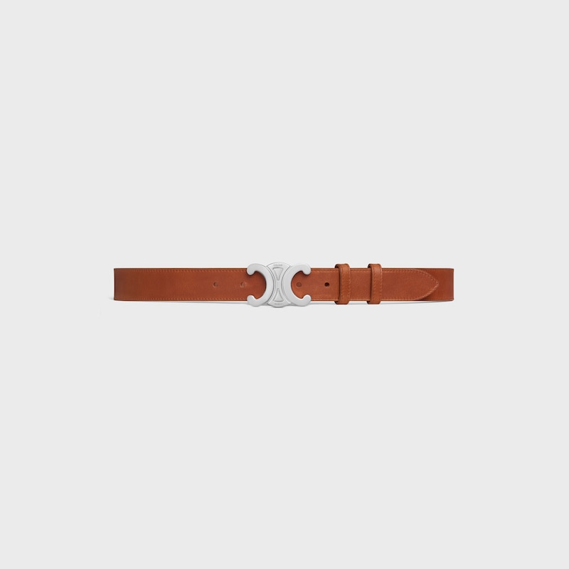 Triomphe Belt 30MM IN Vintage Calfskin - CAMEL -  - 1 | CELINE