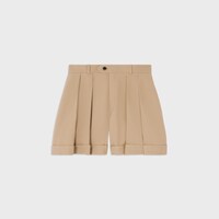 shorts IN diagonal wool - Sable Doré -  - 1 | CELINE