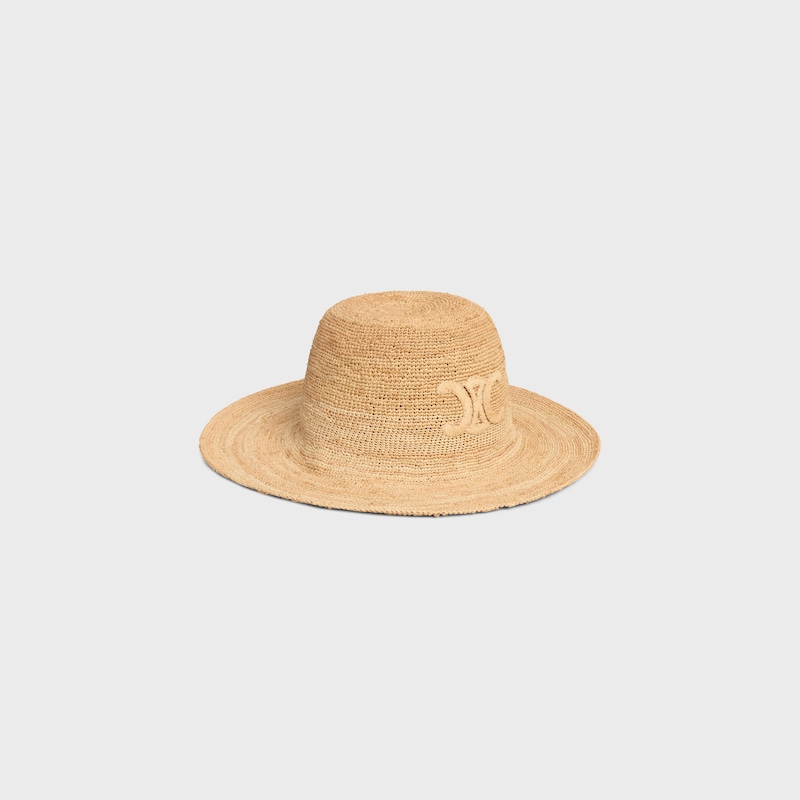 triomphe hat in raffia - NATURAL -  - 1 | CELINE