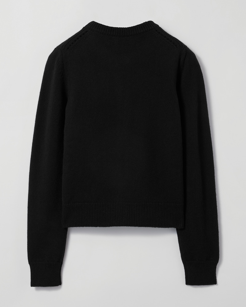 cardigan twinset cachemire héritage - Noir -  - 1 | CELINE