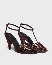 CELINE CAGE - RIEMCHEN-SANDALEN AUS ZIEGENLEDER - BORDEAUX -  - 2 | CELINE