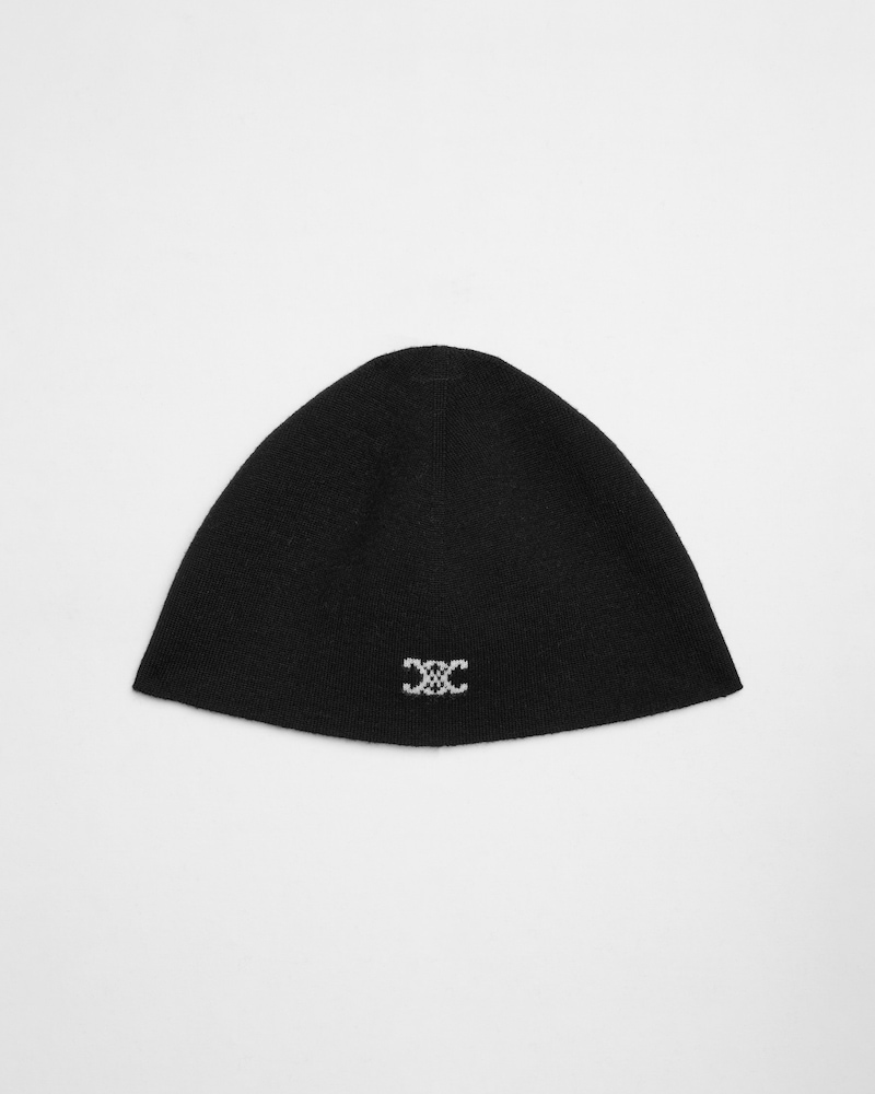 beanie IN wool - BLACK/WHITE -  - 1 | CELINE