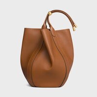 LARGE DROP BUCKET BAG IN SUPPLE SMOOTH CALFSKIN - GOLDEN TAN - EVENING - 1 | CELINE