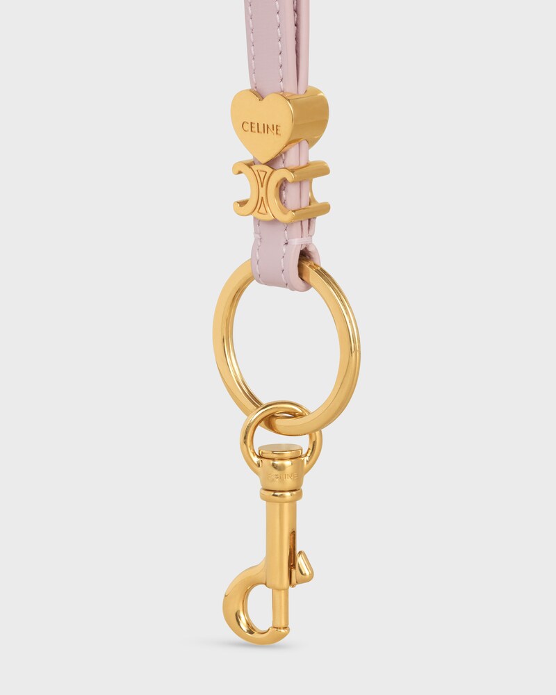 TRIOMPHE CHARM IN SMOOTH CALFSKIN - BLEACHED PINK - ACCESSORIES - 1 | CELINE