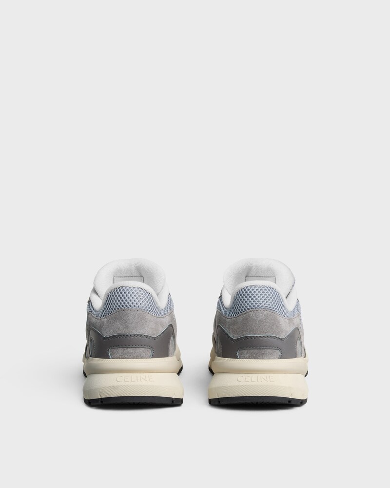 RUNNER SNEAKER IN CALFSKIN, SUEDE CALFSKIN AND MESH - GREY / ECRU -  - 1 | CELINE