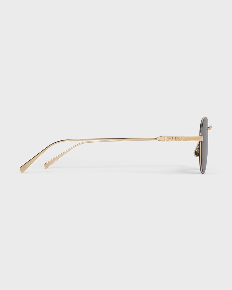 Lunettes de soleil Roundup en smoke - Light Gold / Smoke -  - 1 | CELINE
