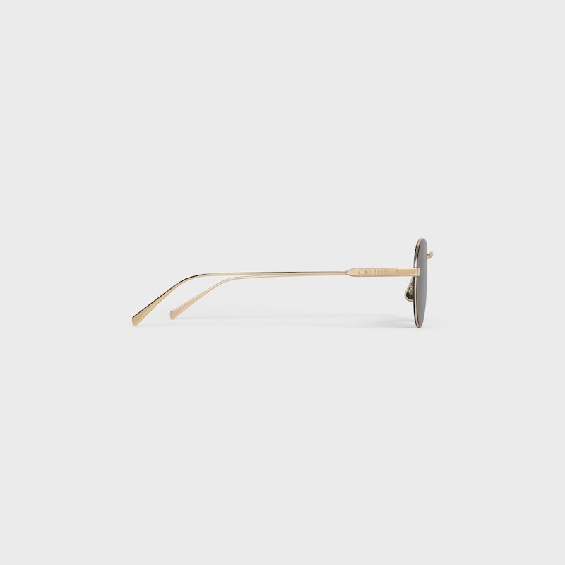 Metal Frame 28 sunglasses in Metal - Light Gold / Smoke -  - 1 | CELINE