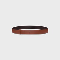Reversible Strap 30MM IN Smooth and Grained Calfskin - REDWOOD / ESPRESSO -  - 1 | CELINE
