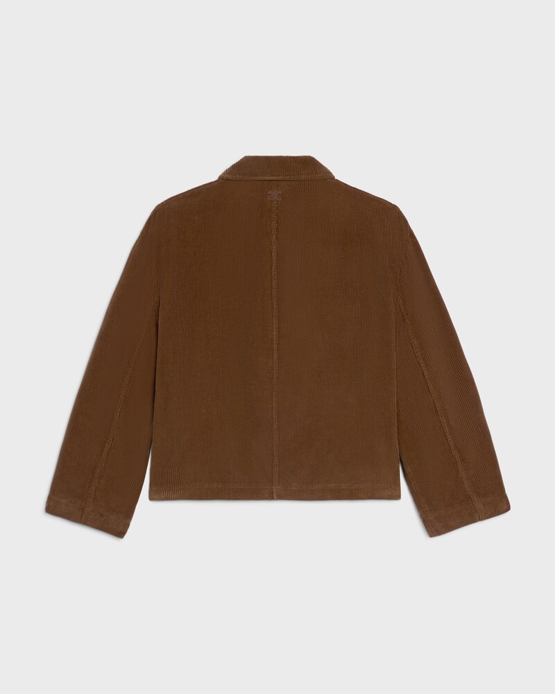 jacket IN corduroy - 70'S BROWN LIGHT STONE WASH -  - 1 | CELINE
