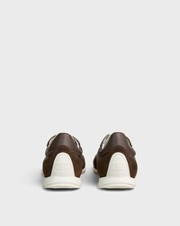 RACER SNEAKER IN NYLON, SUEDE CALFSKIN AND CALFSKIN - KHAKI/ECRU -  - 2 | CELINE
