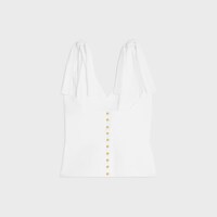 TOP DE POPELINA DE ALGODÓN - BLANCO -  - 2 | CELINE