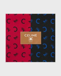 carré twill soie - RED/NAVY/CAMEL -  - 1 | CELINE