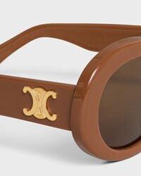 Triomphe 01 Sunglasses in Acetate - CAMEL -  - 2 | CELINE
