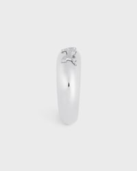 ANILLO CELINE SULKY DE LATÓN CON ACABADO RODIADO - PLATA -  - 2 | CELINE
