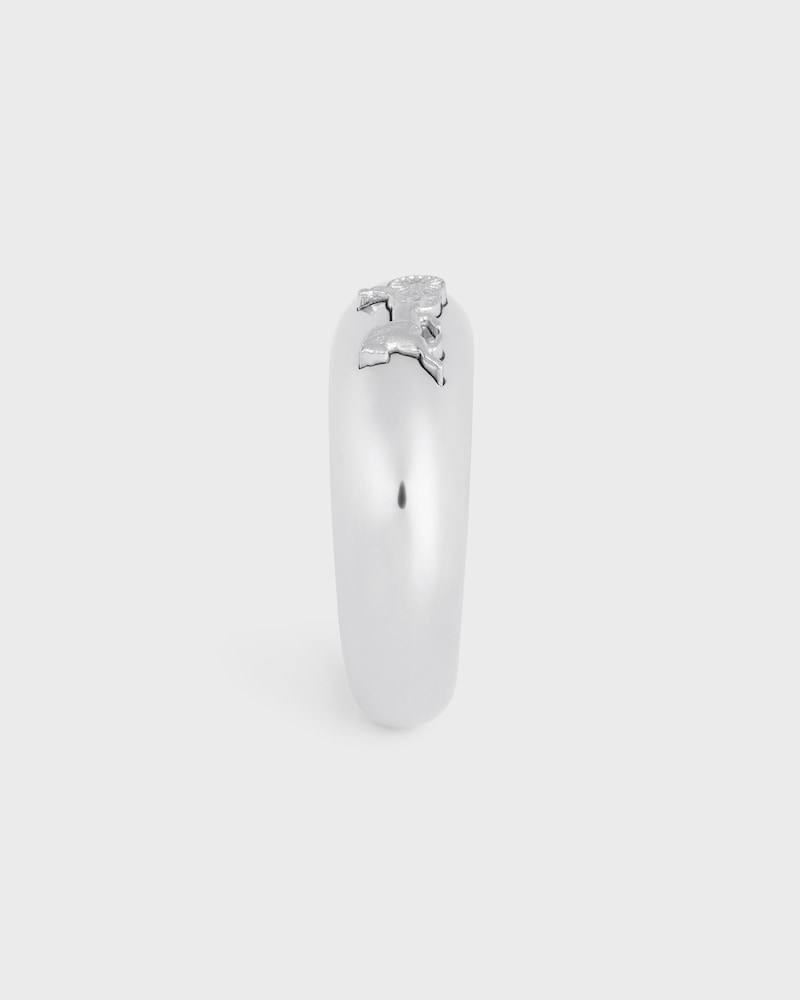 Celine Sulky Ring in Brass with Rhodium Finish - SILVER -  - 1 | CELINE