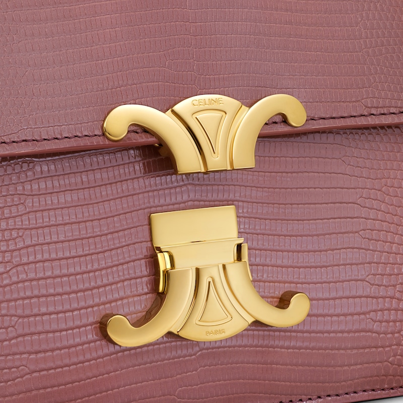 SAC TRIOMPHE TEEN lézard - VINTAGE ROSE - TRIOMPHE - 1 | CELINE