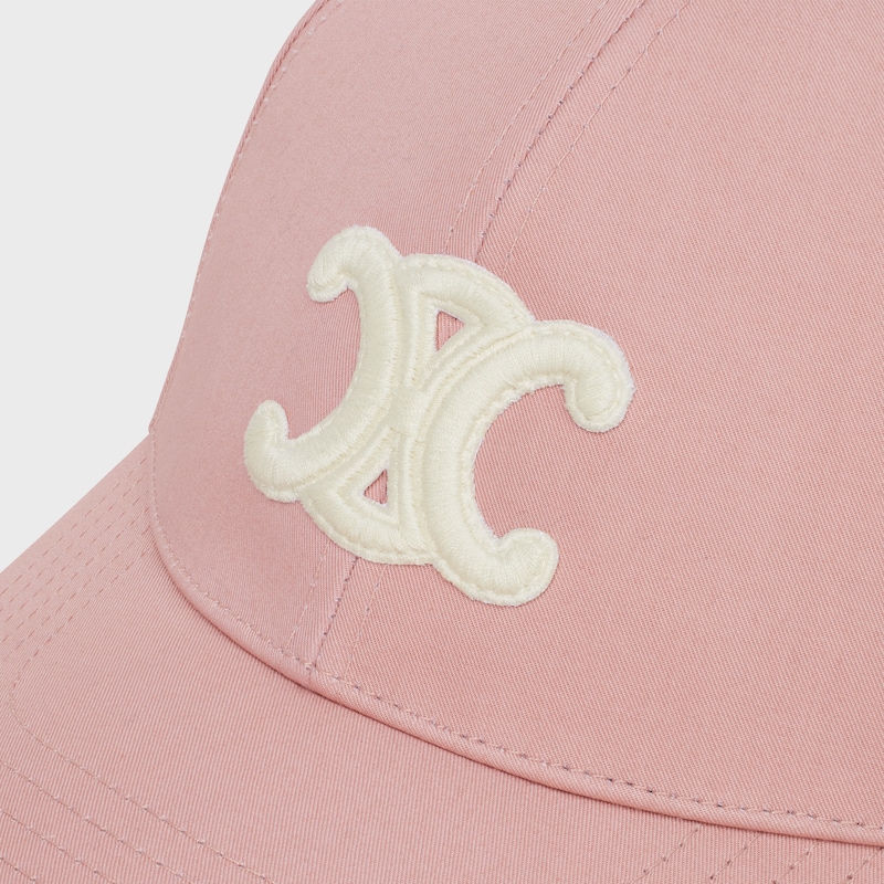 triomphe baseball cap in cotton - VINTAGE PINK -  - 1 | CELINE