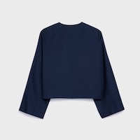 cardigan jacket IN cotton gabardine - ROYAL BLUE -  - 2 | CELINE