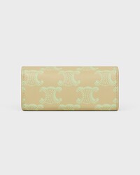 RING CASE IN TRIOMPHE CANVAS - SANDCASTLE / SOFT LIME - BEAUTY ACCESSORIES - 2 | CELINE