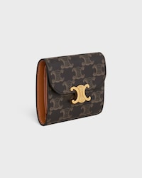 Kleine TRIOMPHE Brieftasche mit Umschlag AUS Triomphe-Canvas - TAN - GIFT FINDER - 2 | CELINE