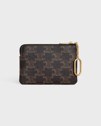 COIN PURSE IN Triomphe Canvas - BLACK - COIN HOLDERS - 2 | CELINE