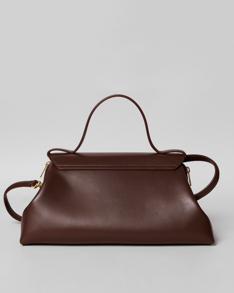 FLAIR BAG IN PELLE DI VITELLO LUCIDA - CASTAGNA - BORSE A SPALLA - 1 | CELINE