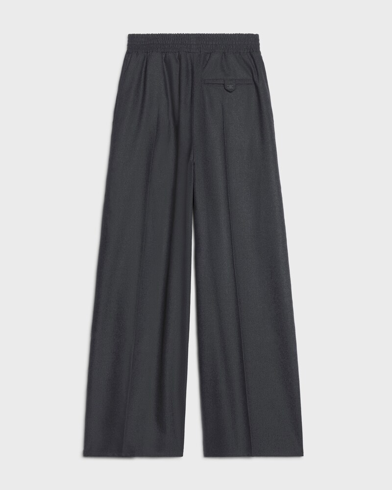 trousers IN CASHMERE FLANNEL - ANTHRACITE -  - 1 | CELINE