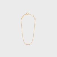 Bracelet Celine Line en Or Jaune et Diamants - Yellow Gold & White -  - 1 | CELINE