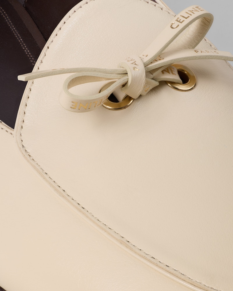 SLIPPER AURA BOW EN CUIR - MILK -  - 1 | CELINE