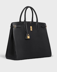 Day bag in Satinated calfskin - BLACK - TOTE BAGS - 2 | CELINE