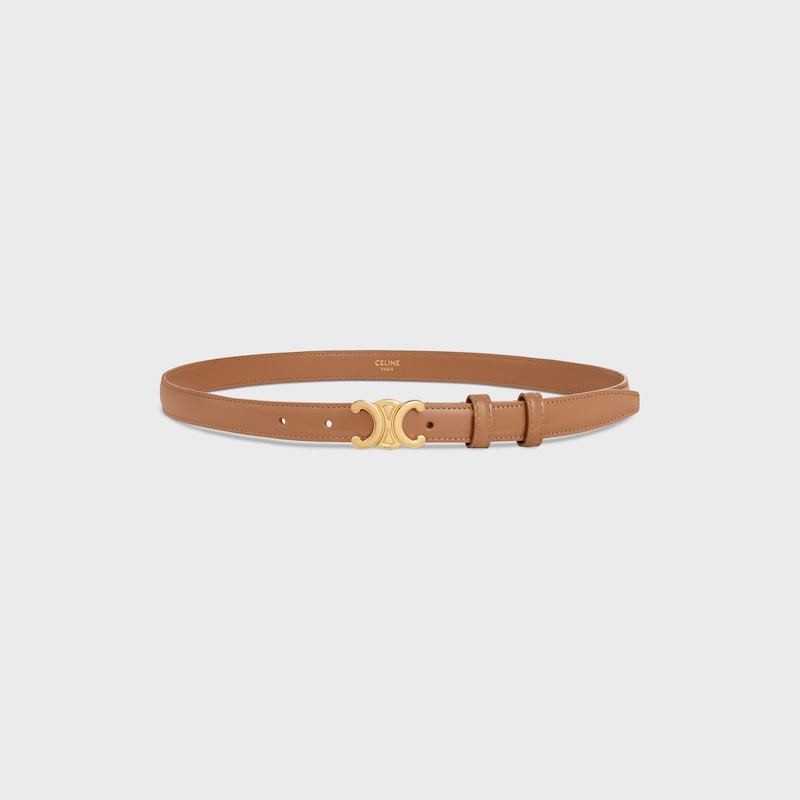 Triomphe G&uuml;rtel 18 mm AUS Taurillonleder - BRONZE -  - 1 | CELINE