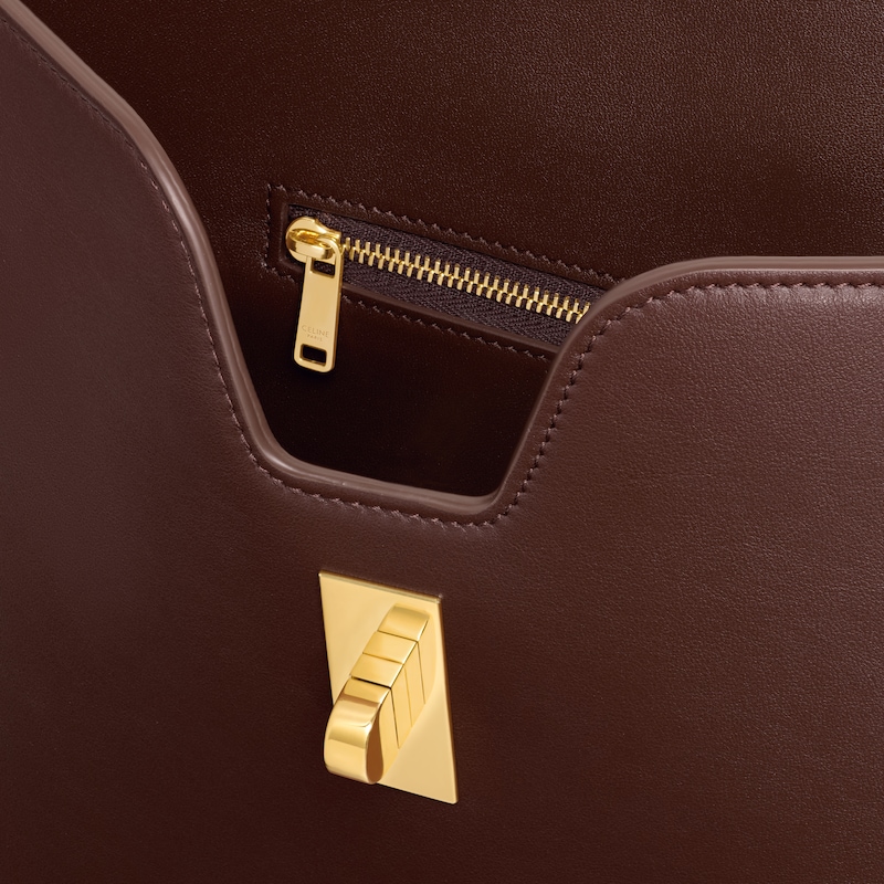 MEDIUM CAMILLE 16 SOFT BAG IN SMOOTH CALFSKIN - CHESTNUT - MORE LINES - 1 | CELINE