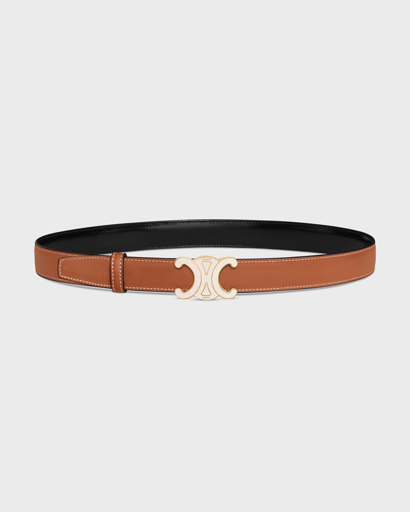 Reversible Strap 25MM IN TAURILLON AND NATURAL CALFSKIN -  -  - 1 | CELINE