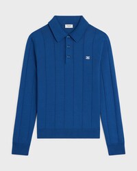 polo IN FINE SILK AND COTTON - BLUE -  - 1 | CELINE