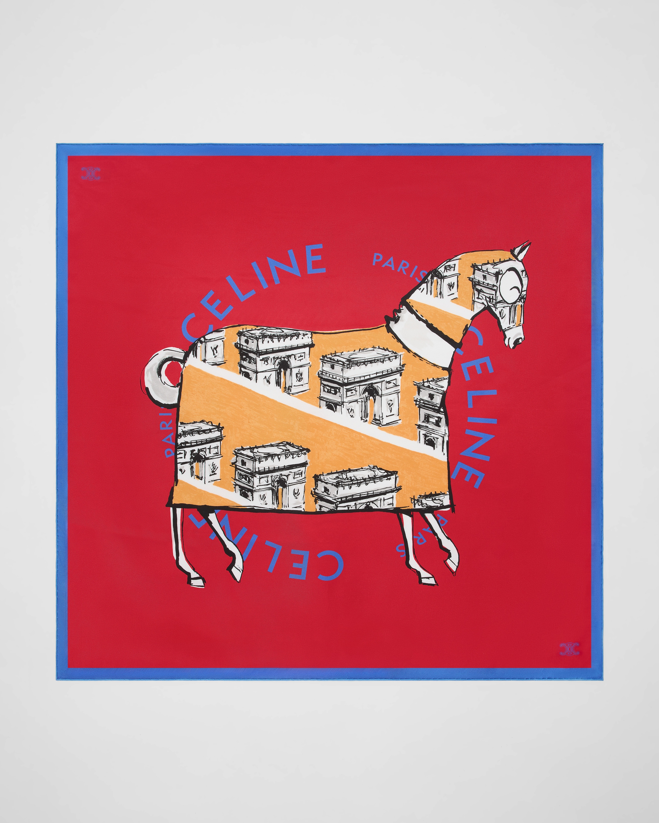 デザイナー シルクスカーフ、スクエア、ツイル｜セリーヌ | CELINE
