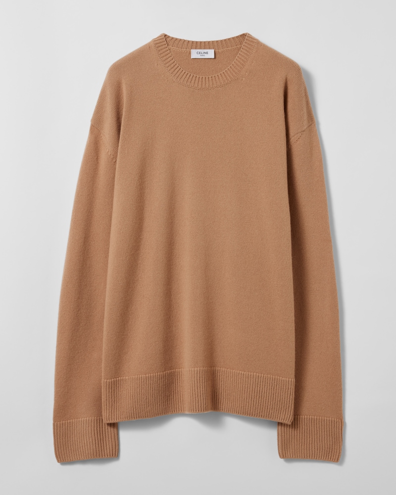 pull col rond cachemire fin - CARAMEL -  - 1 | CELINE