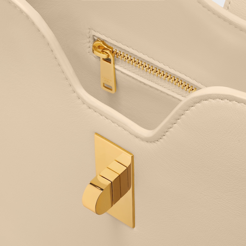 SMALL CAMILLE 16 SOFT BAG IN SMOOTH CALFSKIN - DEEP IVORY - CAMILLE - 1 | CELINE