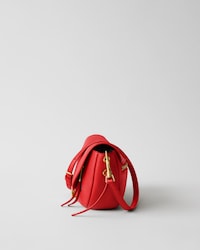 SOFT TRIOMPHE LITTLE HALFMOON IN SHINY LAMBSKIN - ULTRA RED - GIFTS FOR HER - 2 | CELINE