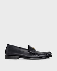 CELINE LUCO LOAFER IN POLISHED BULLSKIN - BLACK -  - 1 | CELINE