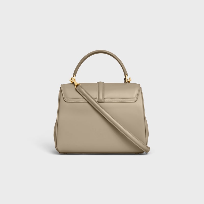 Sac 16 Petit Mod&egrave;le veau satin&eacute; - MODERN TAUPE - SACS &Agrave; MAIN - 1 | CELINE