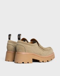 celine triomphe mocassins EN CUIR DE VEAU VELOURS - BEIGE -  - 2 | CELINE